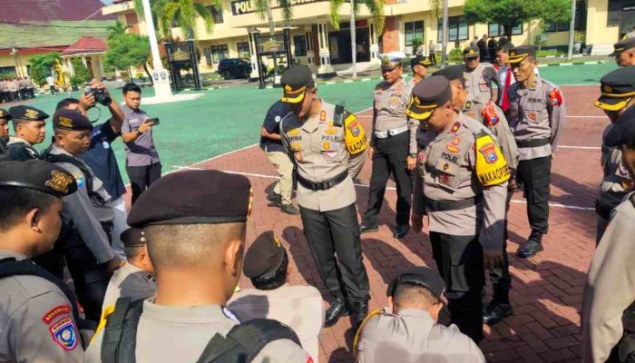 509 Personel Pam TPS Polres Magetan Dibekali Alat dan Cek Kesehatan