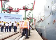 Potensi Menjanjikan, MV Cilegon Milik Meratus Sandar Perdana di Terminal Teluk Lamong