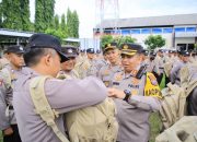 Polres Madiun Gelar Apel Pengecekan Anggota Pam TPS