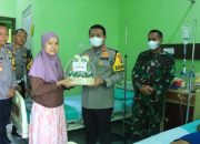 TNI, Polri, Bawaslu dan KPU di Ngawi Kompak Jenguk Petugas KPPS yang Sakit