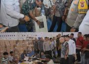 Bupati Asahan dan Forkopimda Tinjau Gudang Logistik Pemilu 2024