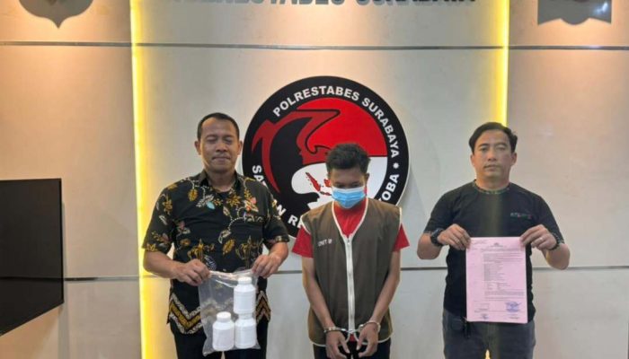 Edarkan Okerbaya Pria ini Diamankan Polrestabes Surabaya