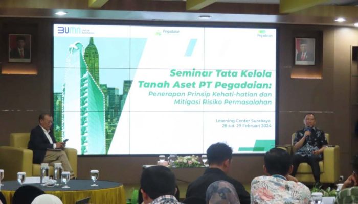 12 Kanwil PT Pegadaian Hadiri Seminar Tata Kelola Tanah Aset di Surabaya
