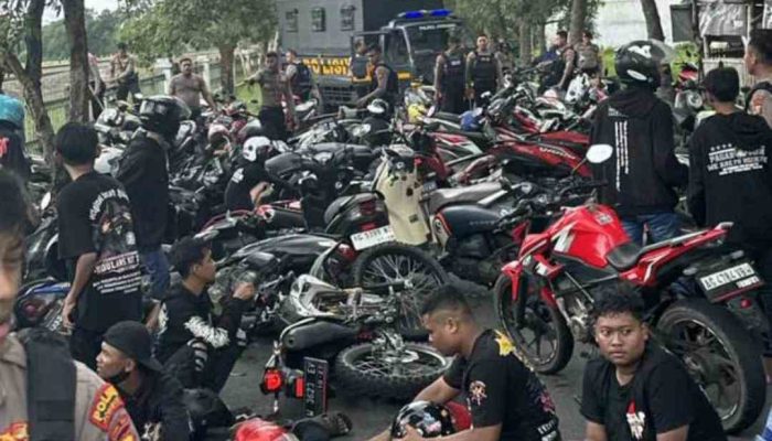 Nekat Konvoi, Ratusan Anggota Perguruan Silat di Jombang Diamankan Polisi