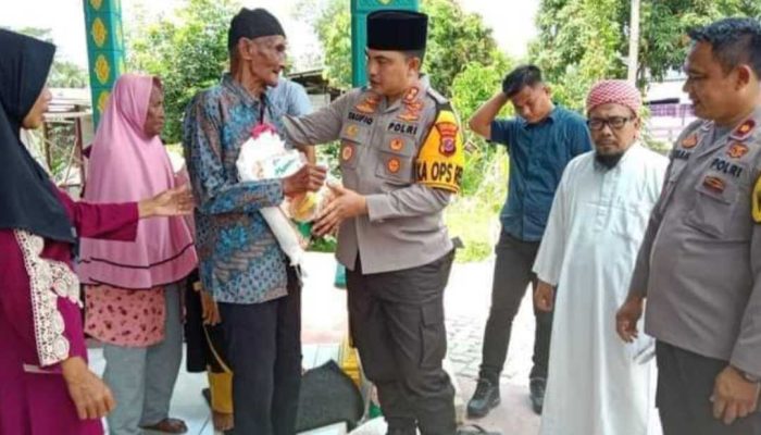 Polres Batu Bara Berbagi dengan Dhuafa dan Yatim Piatu
