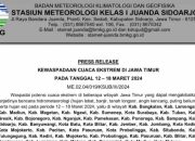 Waspadalah, Cuaca Ekstrem Picu Bencana Banjir