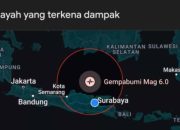 Gempa Bumi Tektonik di Laut Gresik Tak Berpotensi Tsunami