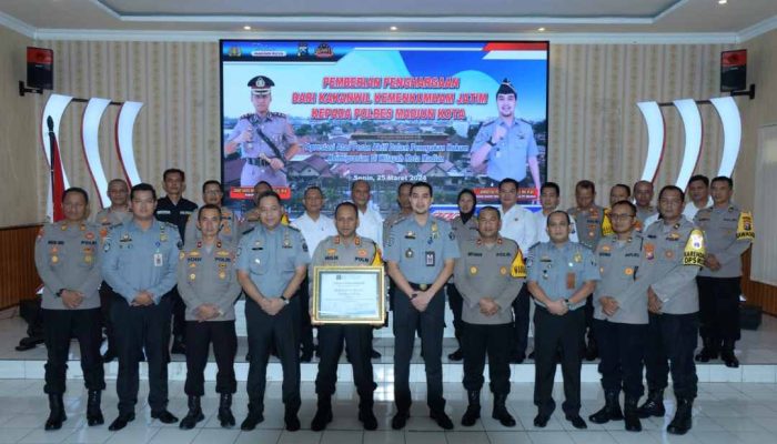 Polres Madiun Kota Raih Penghargaan dari Kemenkumham