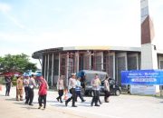 Kapolres Sidak Pendirian Pos Lebaran di Magetan