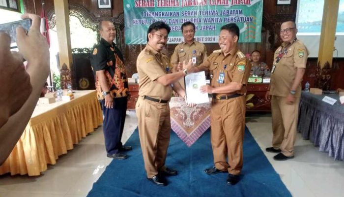 Sertijab Camat Japah dari Sanaji ke Tejo Yuwono