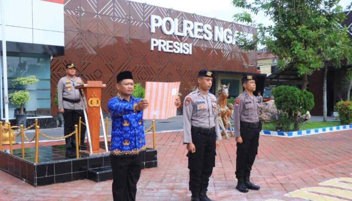 Kapolres Ngawi Pimpin Upacara Kesadaran Nasional