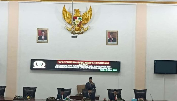 Rapat Paripurna DPRD Sampang Bahas LKPJ Tahun 2023