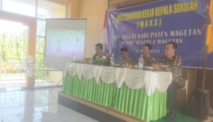 Raker MKKS SMP Magetan Bahas Sumatif Pengelolaan Kinerja Guru dan Kasek