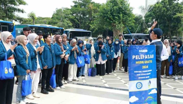 Jelang Lebaran, Unair Berangkatkan 550 Mahasiswa Mudik Gratis