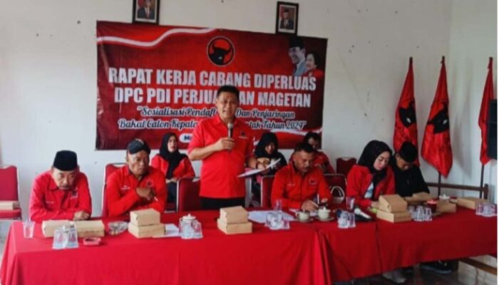 DPC PDIP Magetan Gelar Rakercab Bahas Penjaringan Calon Bupati