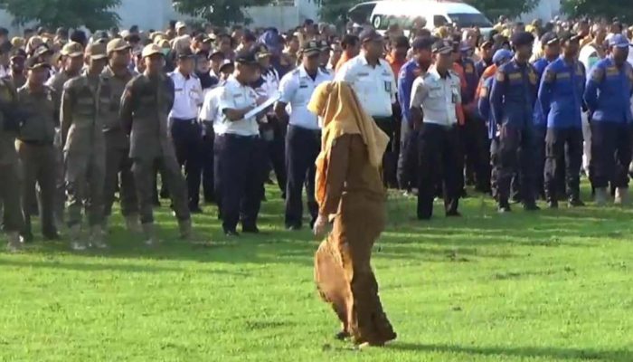 Hari Pertama Kerja, Puluhan ASN di Jombang Bolos Hingga Terlambat Ikuti Apel
