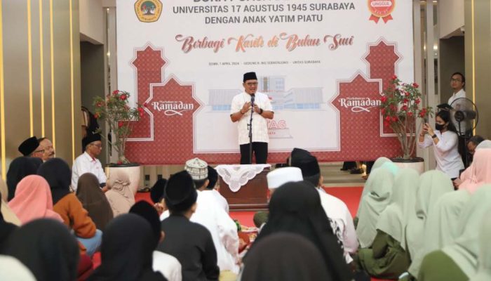 Ramadan 1445 H, Untag Surabaya Berbagi Kasih dengan Ratusan Anak Yatim Piatu