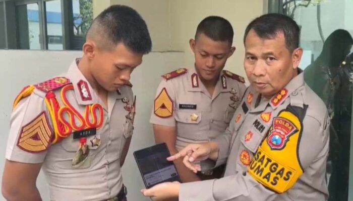 Tiga Orang Tersangka Konten Kreator Video Guru Tugas Ditahan Polda Jatim