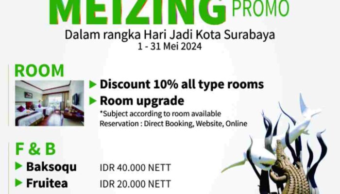 Sambut HJKS Ke- 731 Sahid Hotel Surabaya Hadirkan Promo Spesial