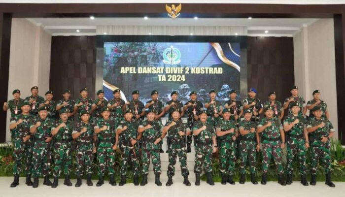 Pangdivif 2 Kostrad Buka Apel Dansat TA 2024 Jajaran Divif 2 Kostrad