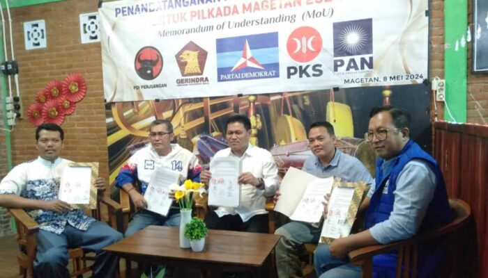 Di Pilkada Magetan, 5 Parpol Berkoalisi