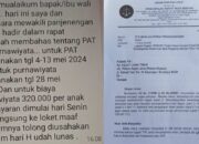 Capai Ratusan Juta Pungutan Purnawiyata di SMPN 1 Sumbergempol