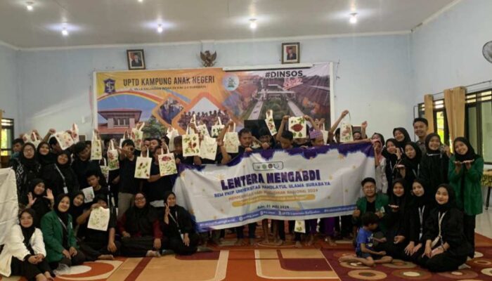 BEM FKIP Unusa Ajari Eco Printing Anak Disabilitas di UPTD Liponsos Kalijudan
