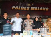 Rumah Pabrik Miras Dibongkar Polres Malang, Satu Tersangka Diciduk