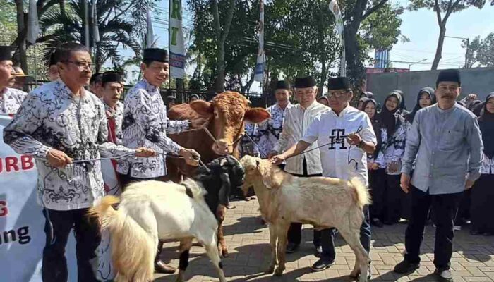 Bupati Serahkan Hewan Kurban ke Pengurus PGRI Malang