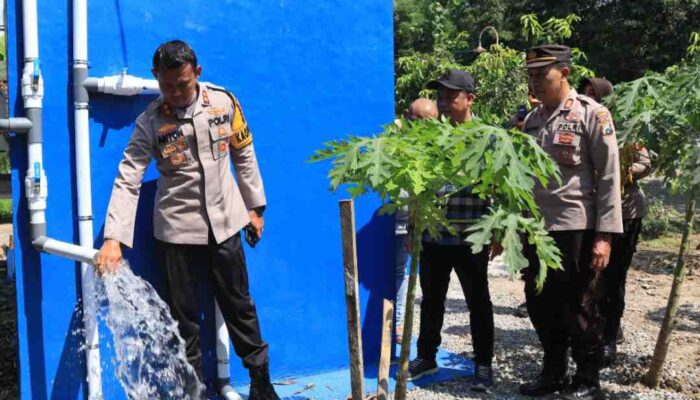 4 Sumur Bor Bantuan Polres Ponorogo Hapus Rasa Khawatir