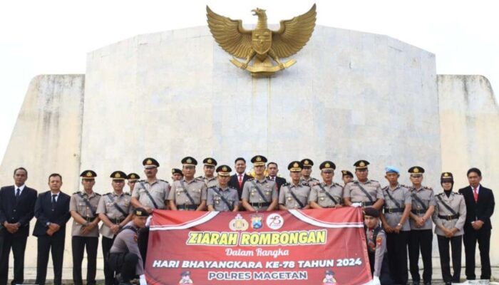 Polres Magetan Ziarah ke TMP Yudhonegoro dan Batokan Peringati Hari Bhayangkara ke-78