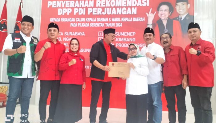 Jilid 2, PDIP Rekom Pasangan Mundjidah-Sumrambah di Pilkada Jombang