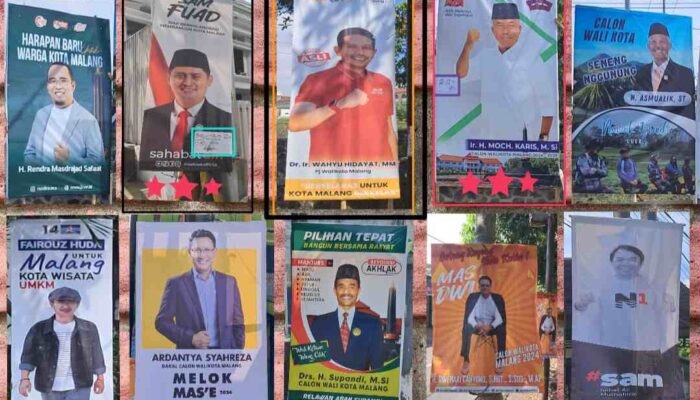 Adu Sakti Banner Calon Wali Kota Malang Paling Sportif Jelang Pilwali 2024