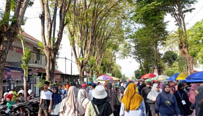 Pengunjung Alun-Alun Lumajang Mbludak, Dishub Tidak Nongol