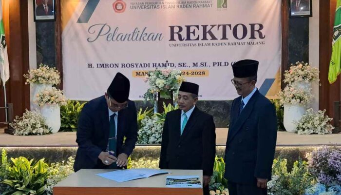 Imron Rosyadi Hamid Dilantik Jadi Rektor Unira Malang Periode 2024-2028