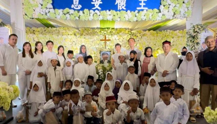 Mengenang Kebaikan, Puluhan Anak Yatim Piatu Binaan YHMCHI Doakan Keluarga & Mendiang Tsang Joshua Ardy