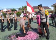 Polres Magetan Gelar Upacara Korp Raport Kenaikan Pangkat TMT
