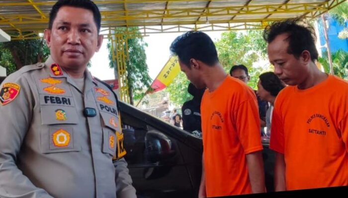 Satreskrim Polres Bangkalan Bekuk 2 Perampok Motor Modus Pesan Grabb