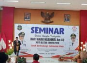 Wali Kota Blitar Santoso, Hadiri Seminar Hari Anak Nasional 2024, Yang Digelar DP3AP2KB
