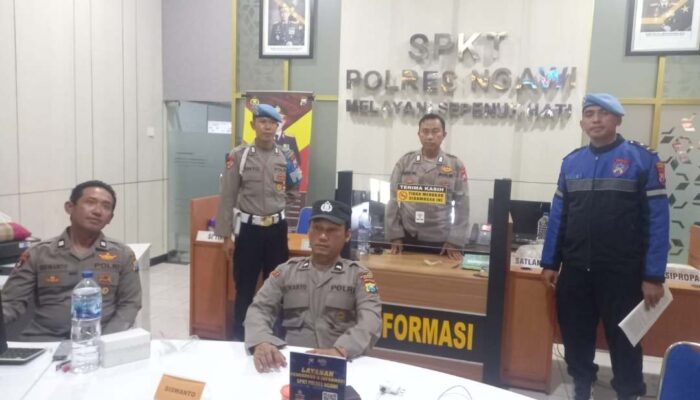 Dinihari, Provos Polres Ngawi Cek Ruangan dan Tahanan