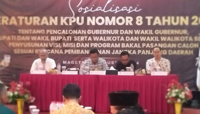 KPU Magetan Sosialisasi PKPU 8 Tahun 2024