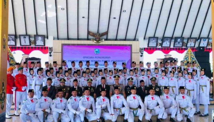 72 Personel Paskibraka Magetan 2024 Dikukuhkan