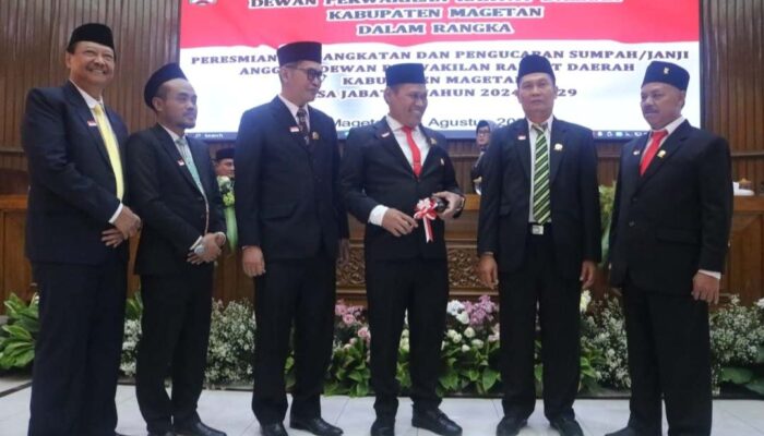 45 Anggota DPRD Magetan Dilantik, Legislator Termuda dari PKB