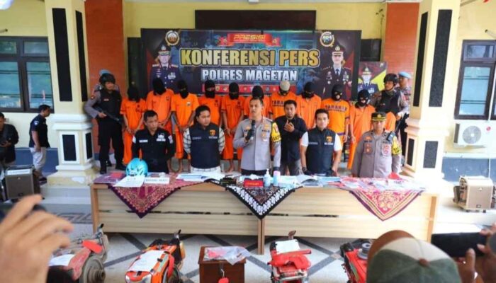 Polres Magetan Tangkap Sindikat Curanmor Asal Ngawi
