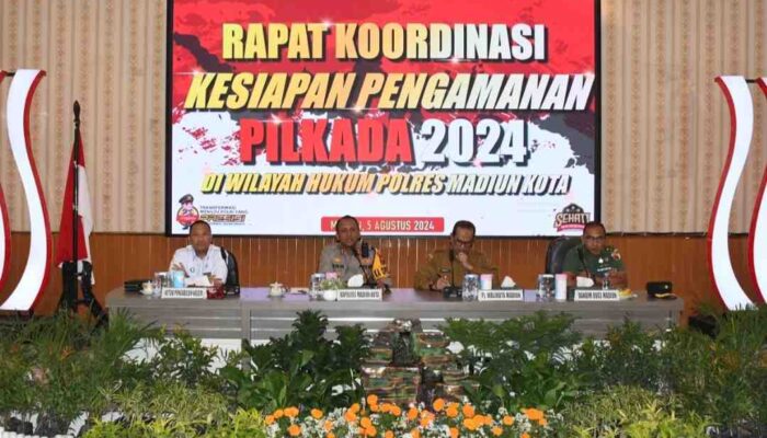 Polres Madiun Kota Gelar Rakor Pam Pilkada 2024