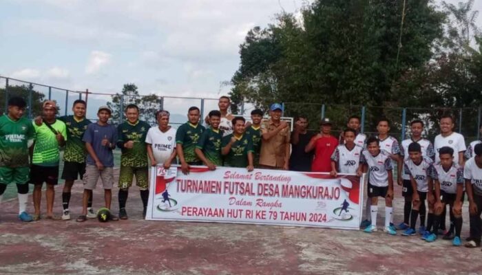 Meriahkan HUT RI, Pj Kades M Sukri Gelar Turnamen Futsal