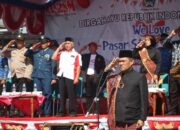 Ketua DPRD Magetan Sujatno Pimpin Upacara HUT ke- 79 RI Bersama Pedagang Sayur