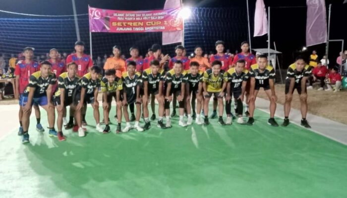 Kompetisi Bola Volly Setren Cup 2024 Meriahkan HUT ke-79 RI di Magetan