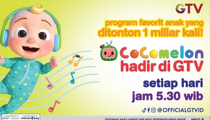 Tayang Lebih dari 1 Miliar Kali, Cocomelon Kini Tayang Tiap Hari di GTV