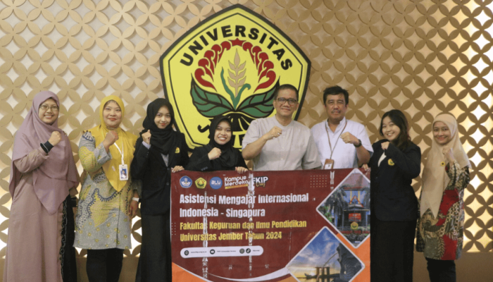 Unej Kirim Mahasiswa ke Singapura, Mengajar di Internasional School